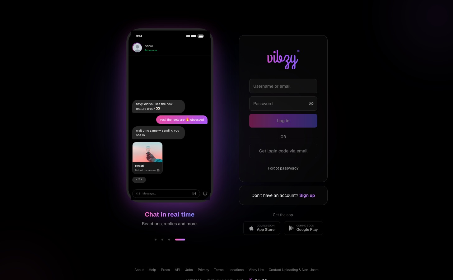 Vibzy: your people, your vibe